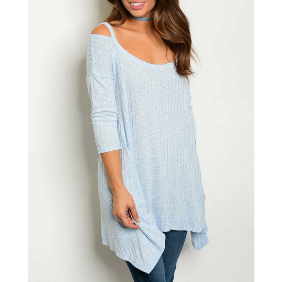 Light Blue Tunic Top {Peach Love} - Picture 2 of 3